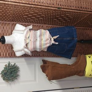 Madewell Texture & Thread Ruffle Tie-Front Tank Top Xxs